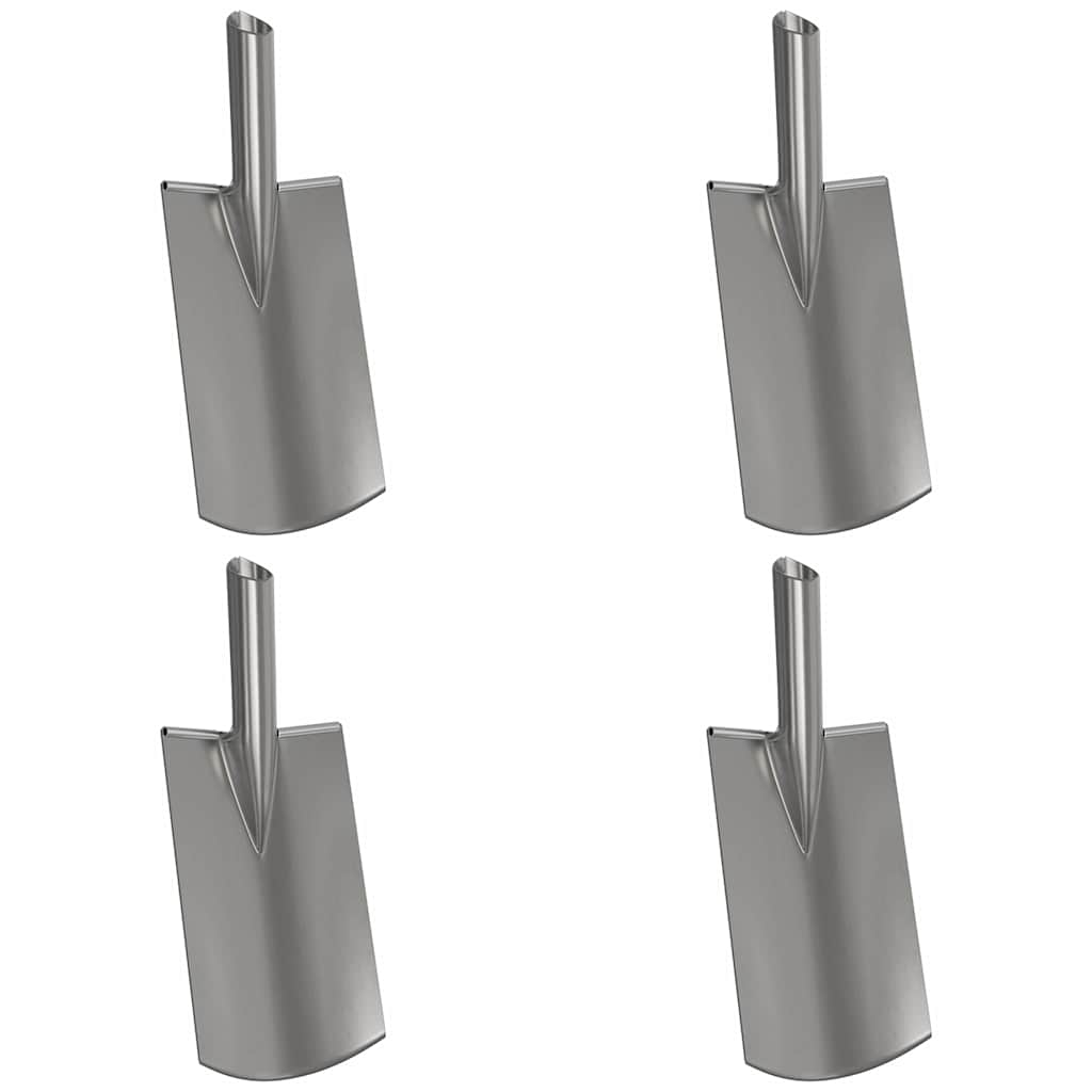 Lapát Fej 4 pcs Ezüst 43 x 17 cm Porszórt acél