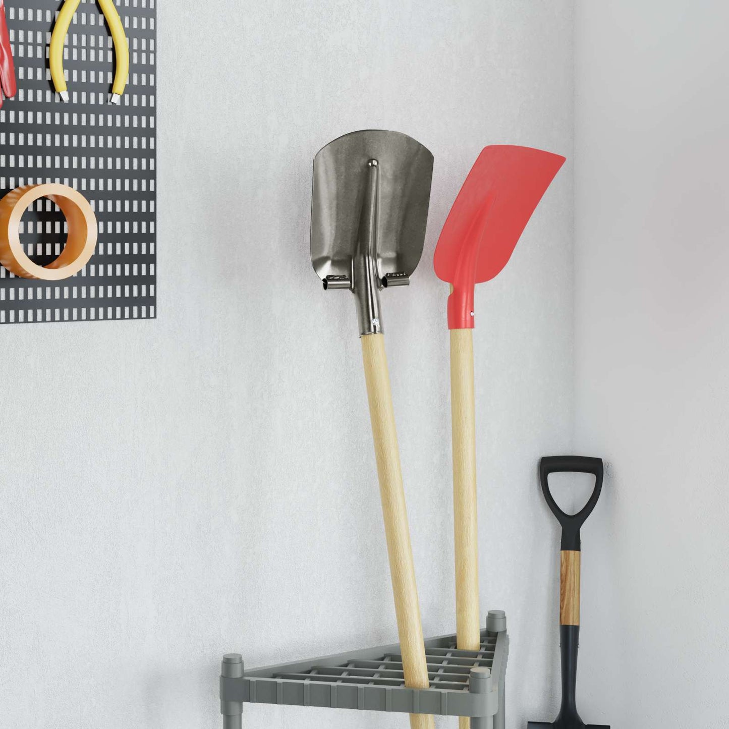 Lapát Fej Ezüst 33 x 21 cm Porszórt acél