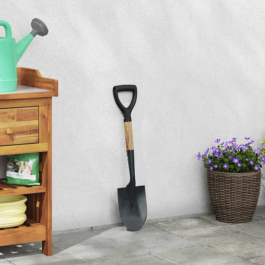 Lapát Fekete 68,5 cm Erősen bevont acél és szilárd fa