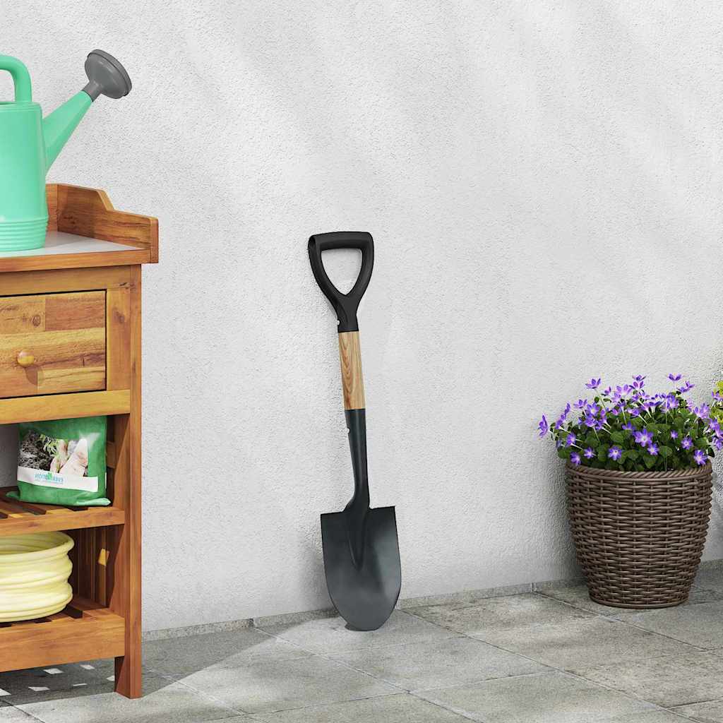 Lapát Fekete 68,5 cm Erősen bevont acél és szilárd fa