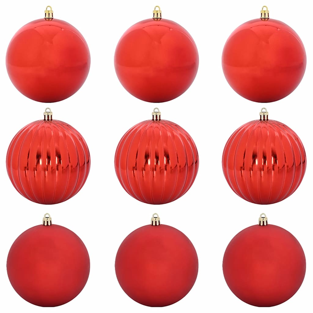 Karácsonyi Díszszett XL 9 pcs Piros Ø 15 cm Műanyag LED