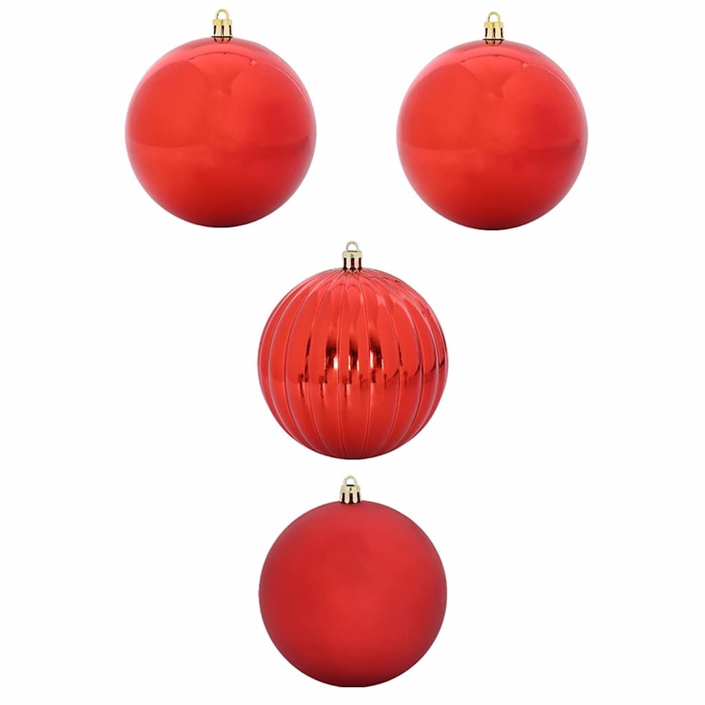 Karácsonyi Díszgömb Készlet XXL 4 pcs Piros Ø 20 cm Műanyag LED