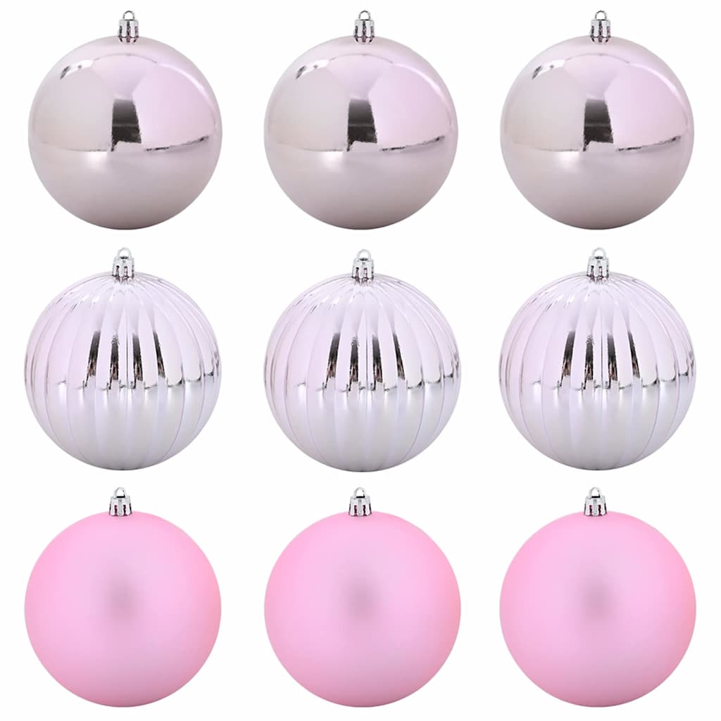 Karácsonyi dísz szett XL 9 pcs Rózsaszín Ø 15 cm Műanyag LED