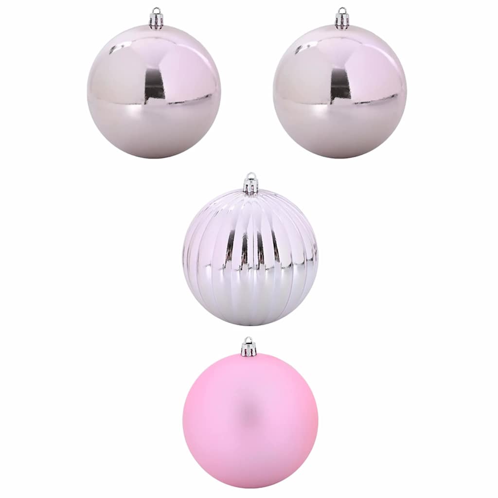 Karácsonyi Díszgömb Készlet XXL 4 pcs Rózsaszín Ø 20 cm Műanyag