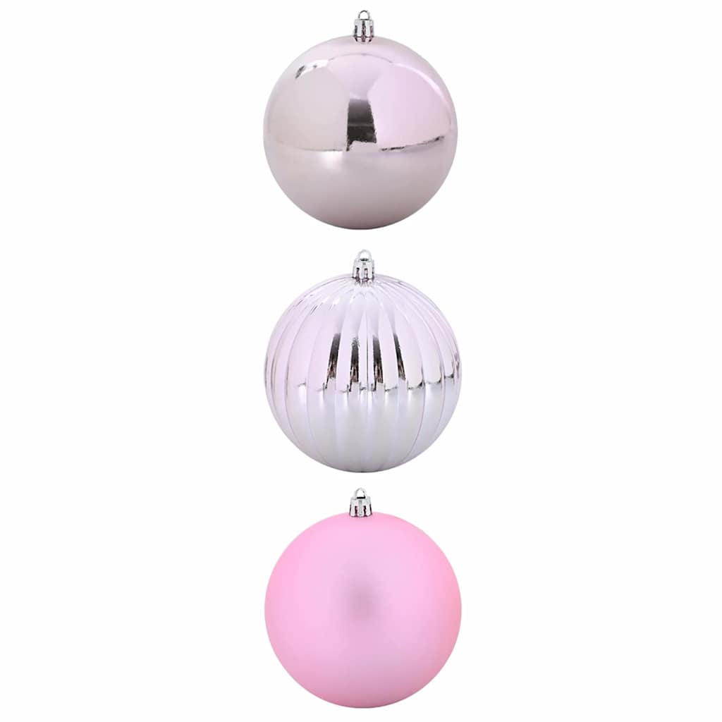 Karácsonyi Díszgömb Készlet XXL 3 pcs Rózsaszín Ø 25 cm Műanyag