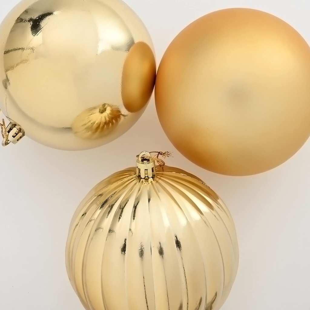 Karácsonyi Díszszett XL 9 pcs Arany Műanyag