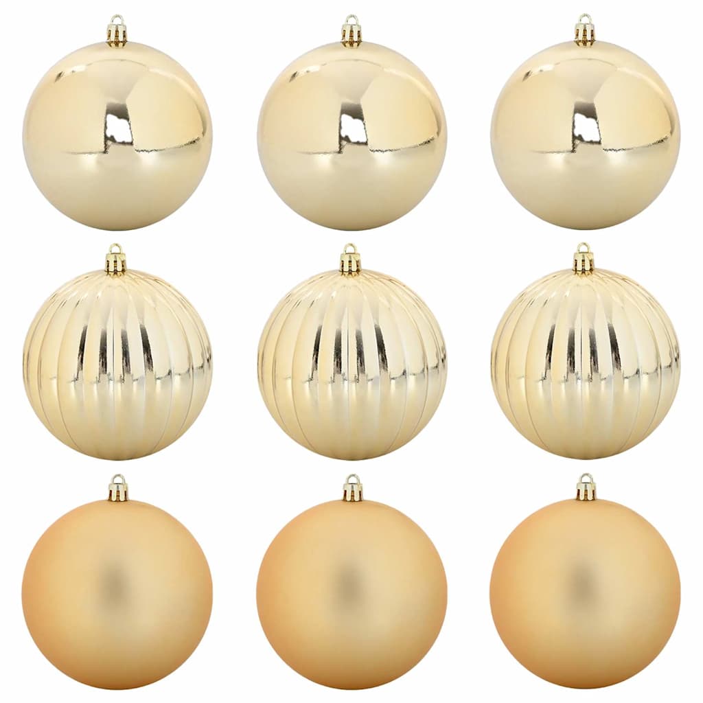 Karácsonyi Díszszett XL 9 pcs Arany Ø 15 cm Műanyag LED