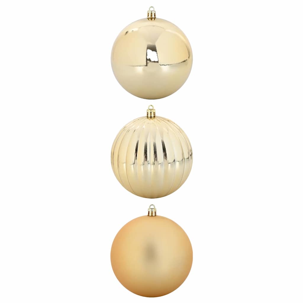 Karácsonyi Díszgömb Készlet XXL 3 pcs Arany Ø 25 cm Műanyag LED
