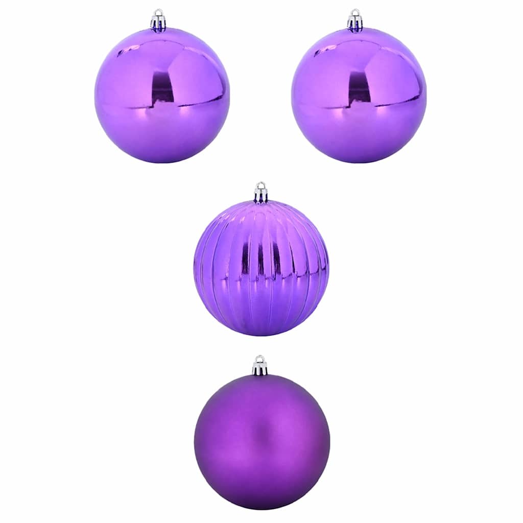 Karácsonyi gömb szett XXL 4 pcs Lila Ø 20 cm Műanyag LED