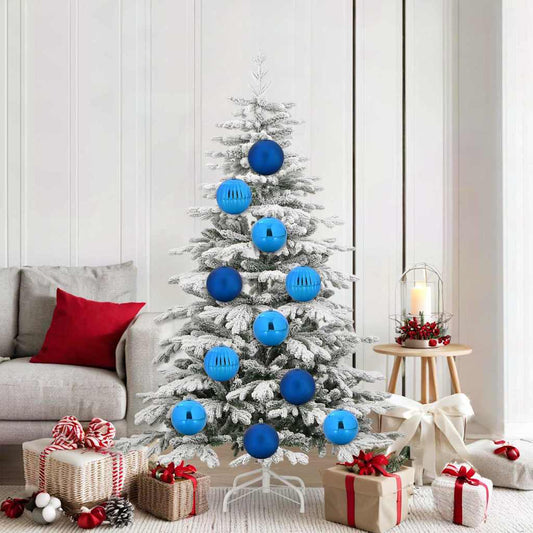 Karácsonyi Díszgömb Készlet XL 9 pcs Kék Műanyag