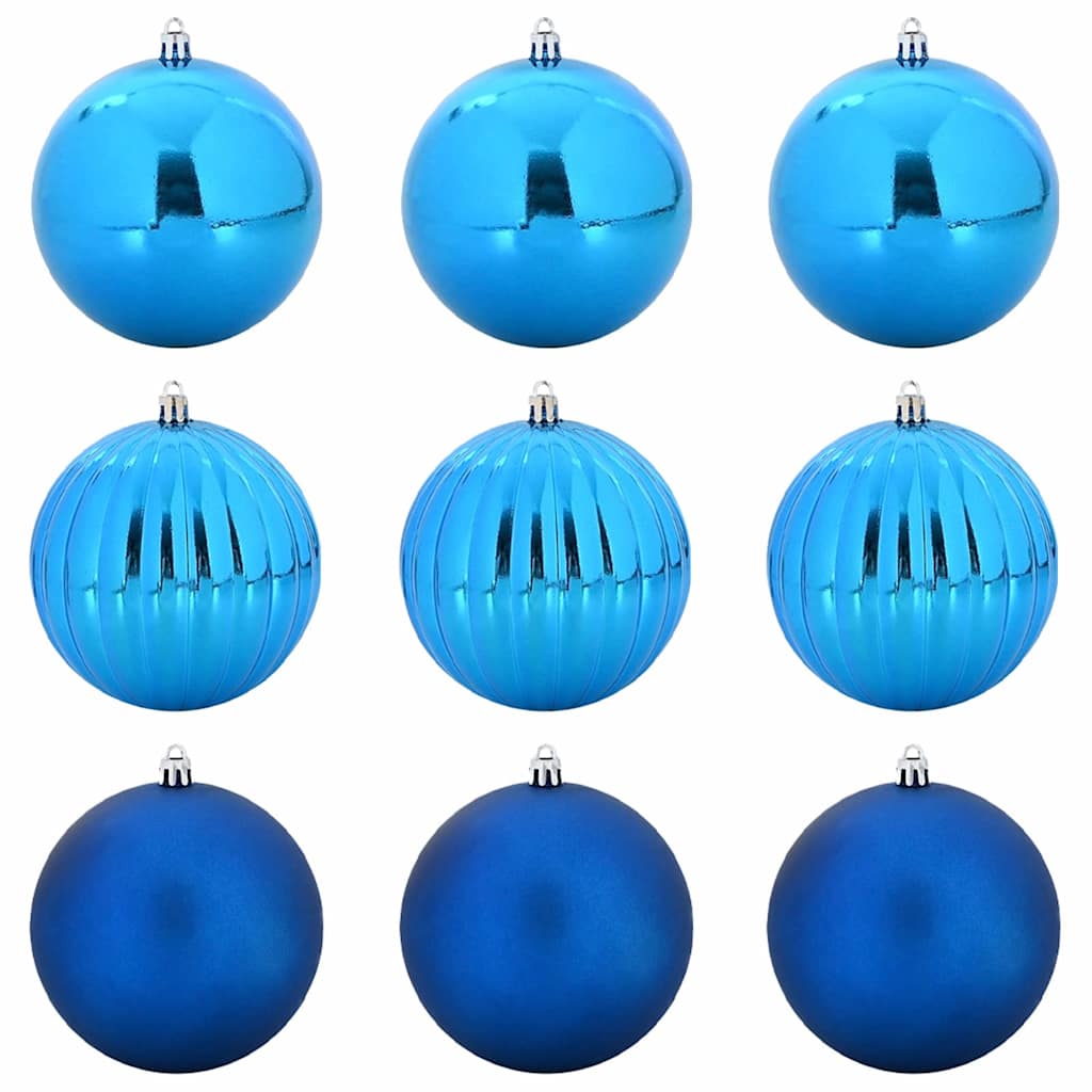 Karácsonyi Díszgömb Készlet XL 9 pcs Kék Ø 15 cm Műanyag LED