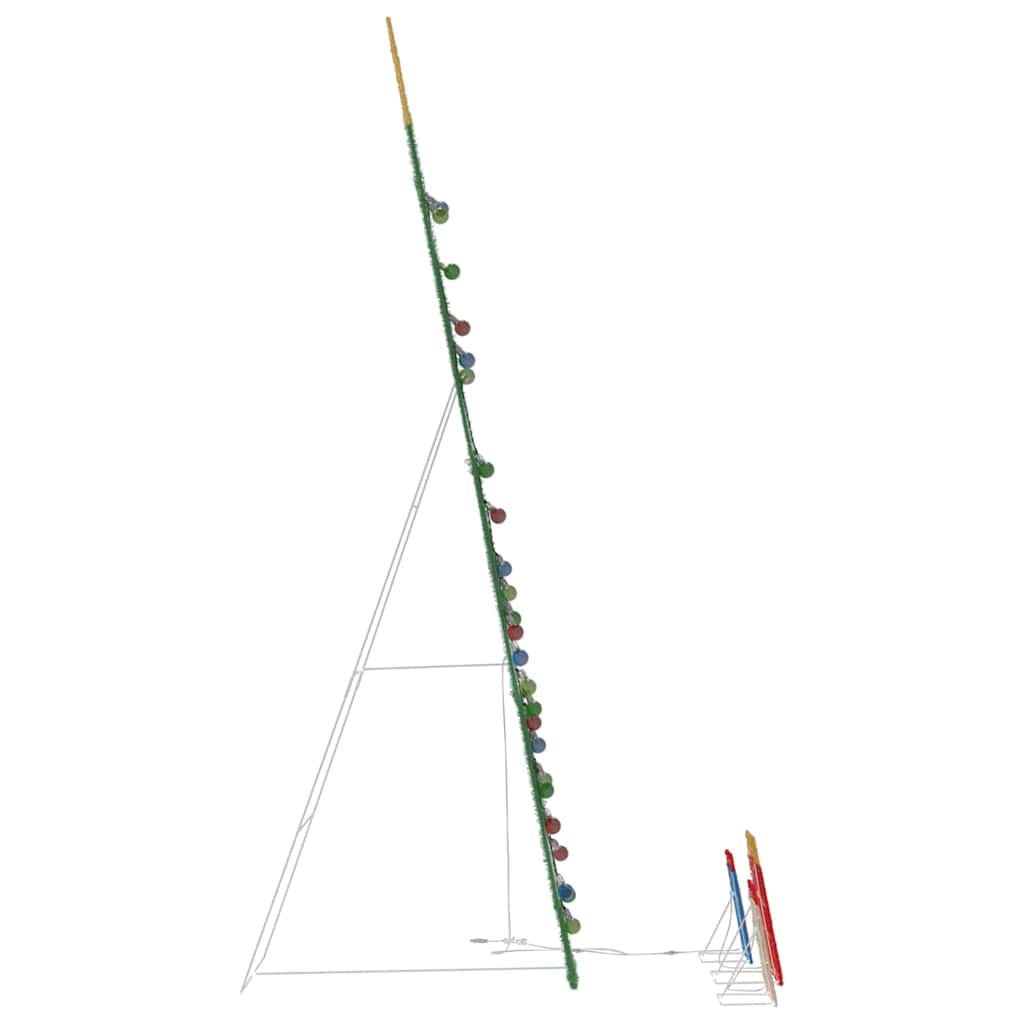 Fényes Karácsonyi Fa 3 Ajándékdobozzal 2D Meleg Fehér 210 cm