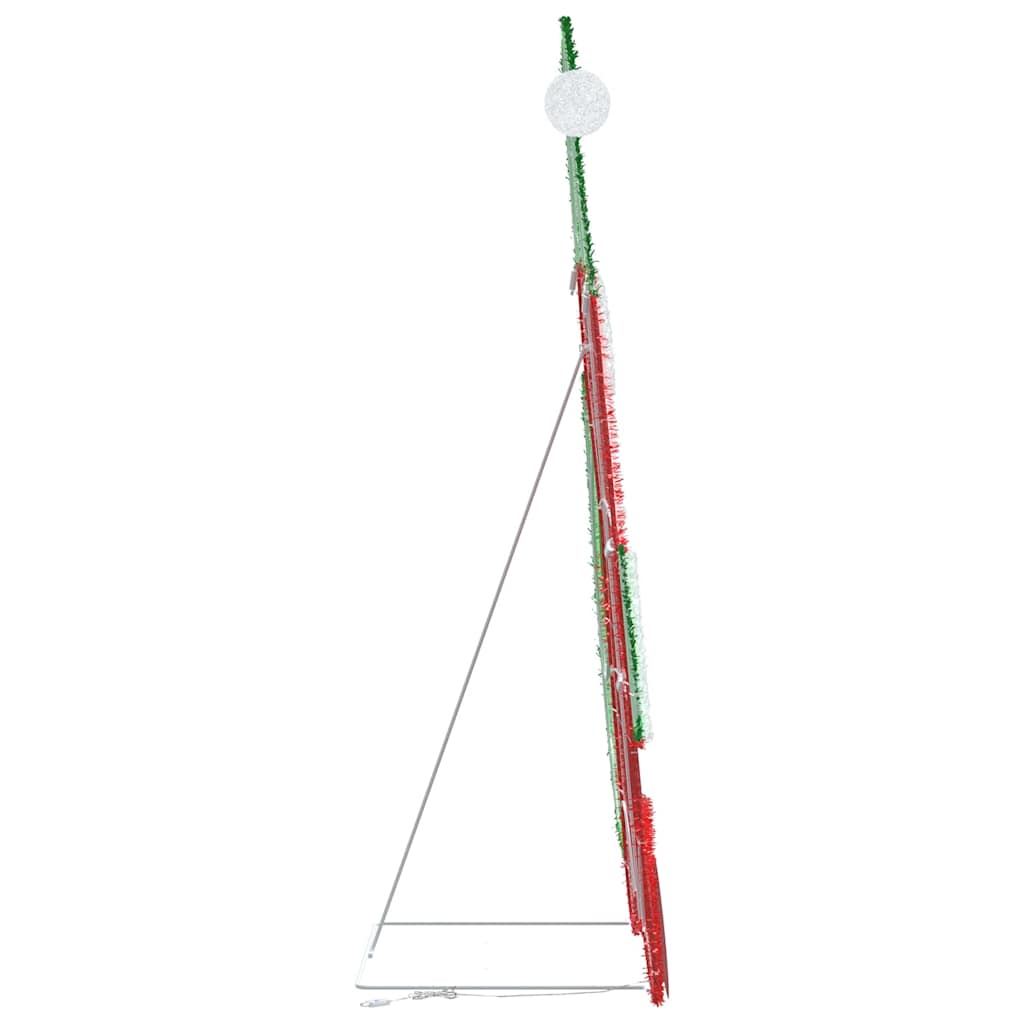 Világító Mikulás 60 LED-del Meleg fehér 70 x 62 cm Lurex Szövet