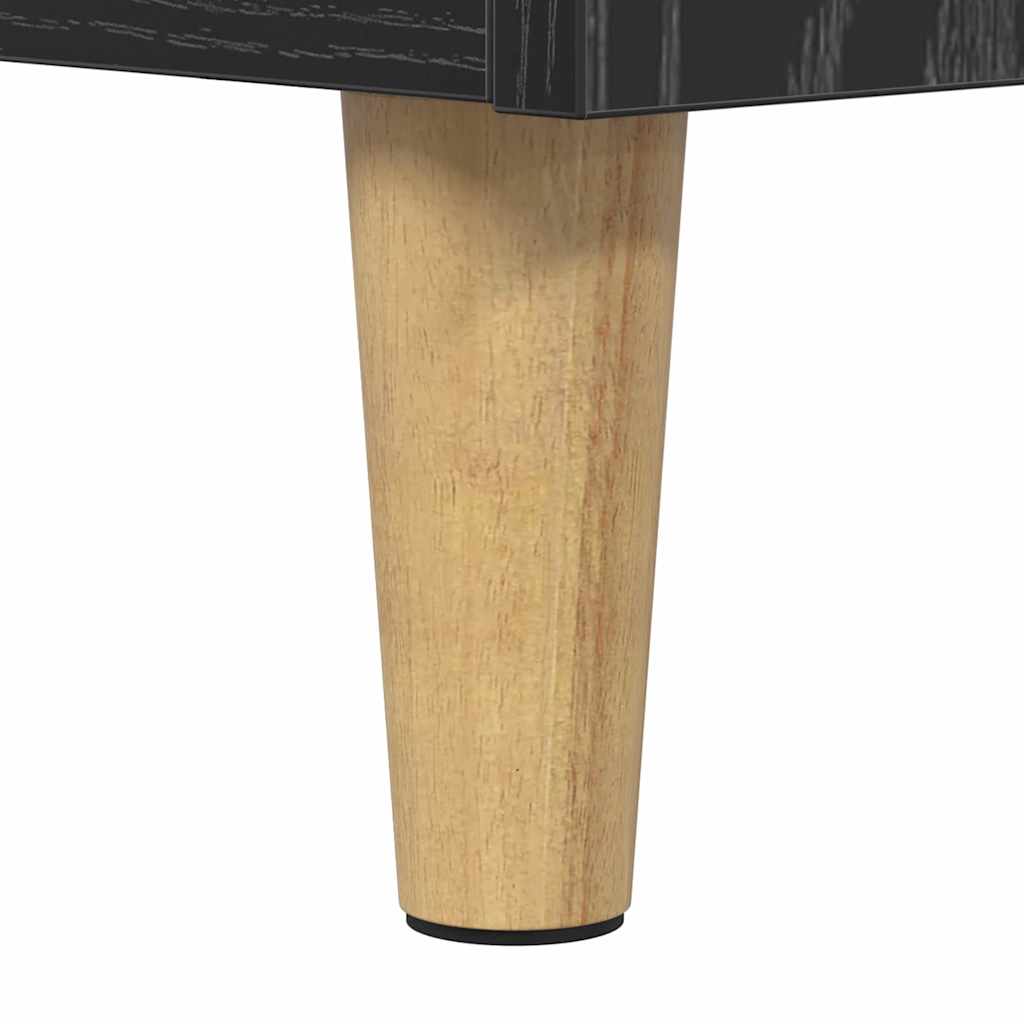 Ágy szekrények 2 db Fekete tölgy 40 x 35 x 50 cm Szerelt Fa