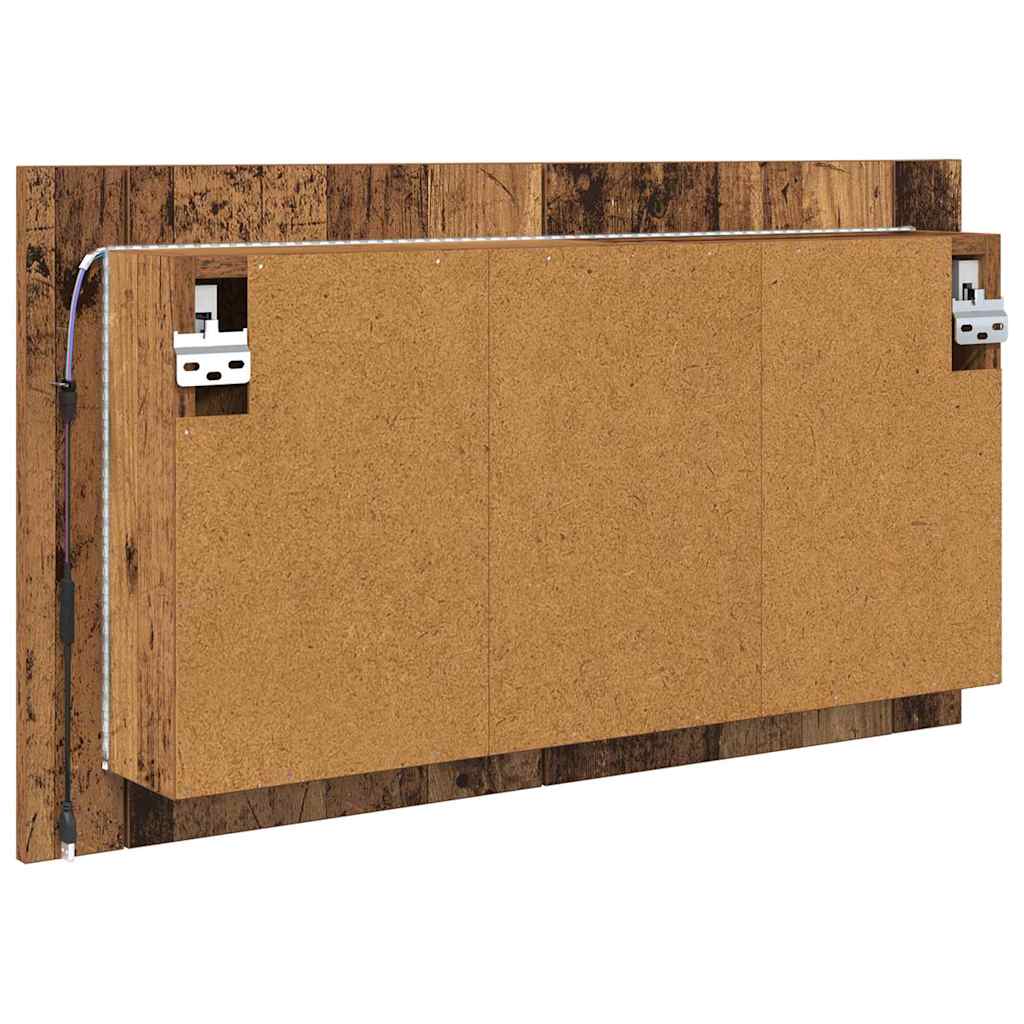 Fürdőszobai tükörszekrény Öreg fa 80 x 12 x 45 cm Szerelt Fa
