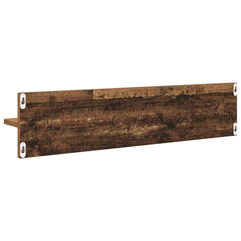 Falpolcok Falra szerelhető 4 pcs Öreg fa 80 x 11,5 x 18 cm