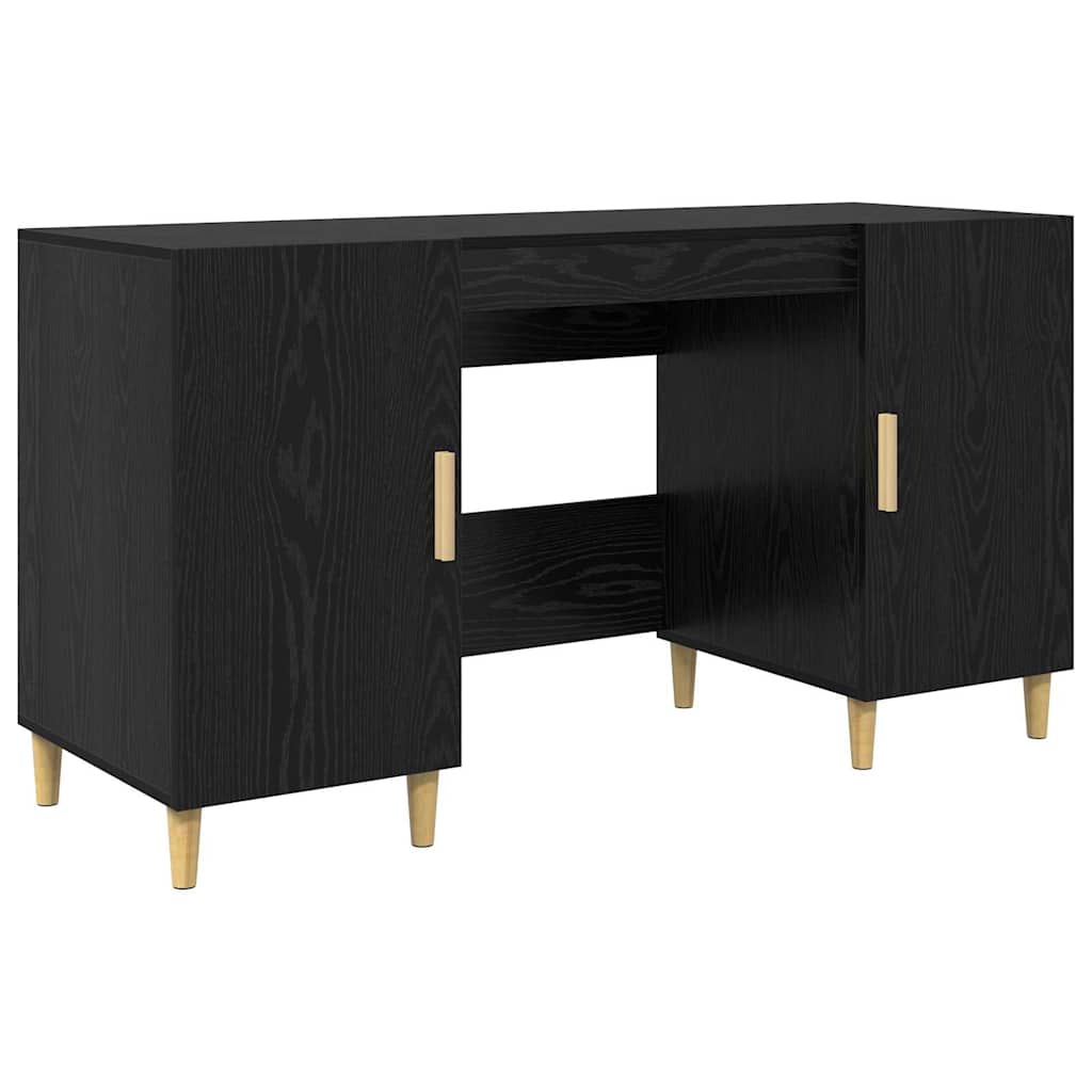 Asztal Fekete tölgy Szerelt Fa 140 x 50 x 75 cm