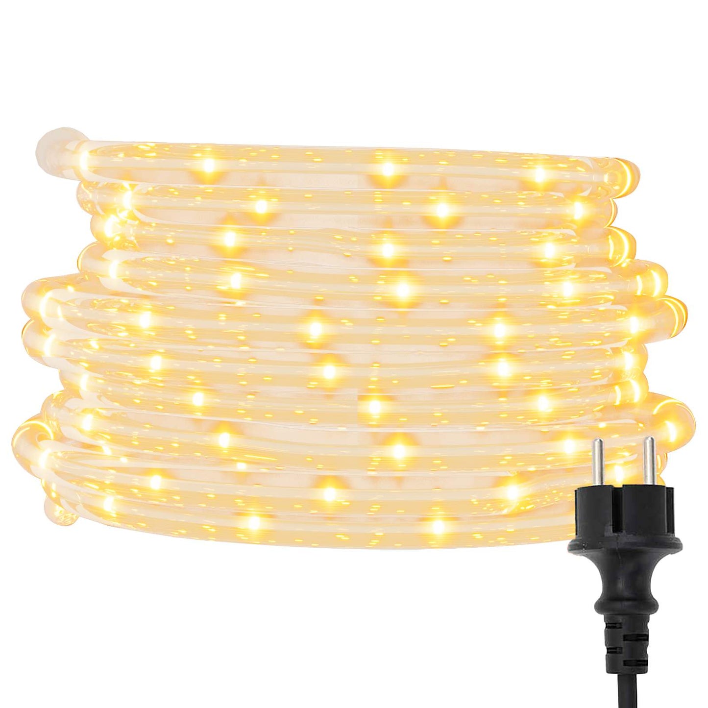 Kötél világítás 2400 LED-del Meleg fehér 100 m PVC