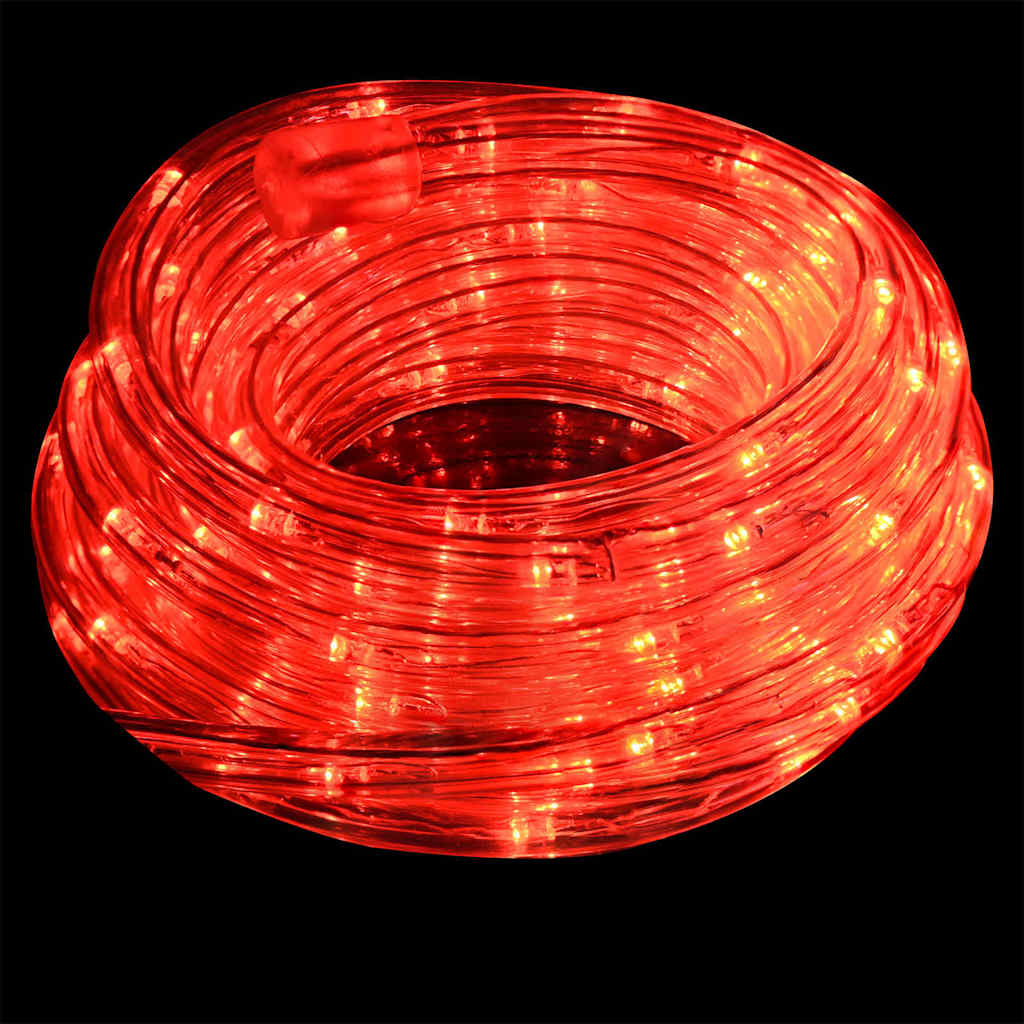 Kötél világítás 1200 LED-del Piros 50 m PVC