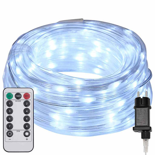 Kötél világítás 120 LED-del Hideg Fehér 5 m PVC