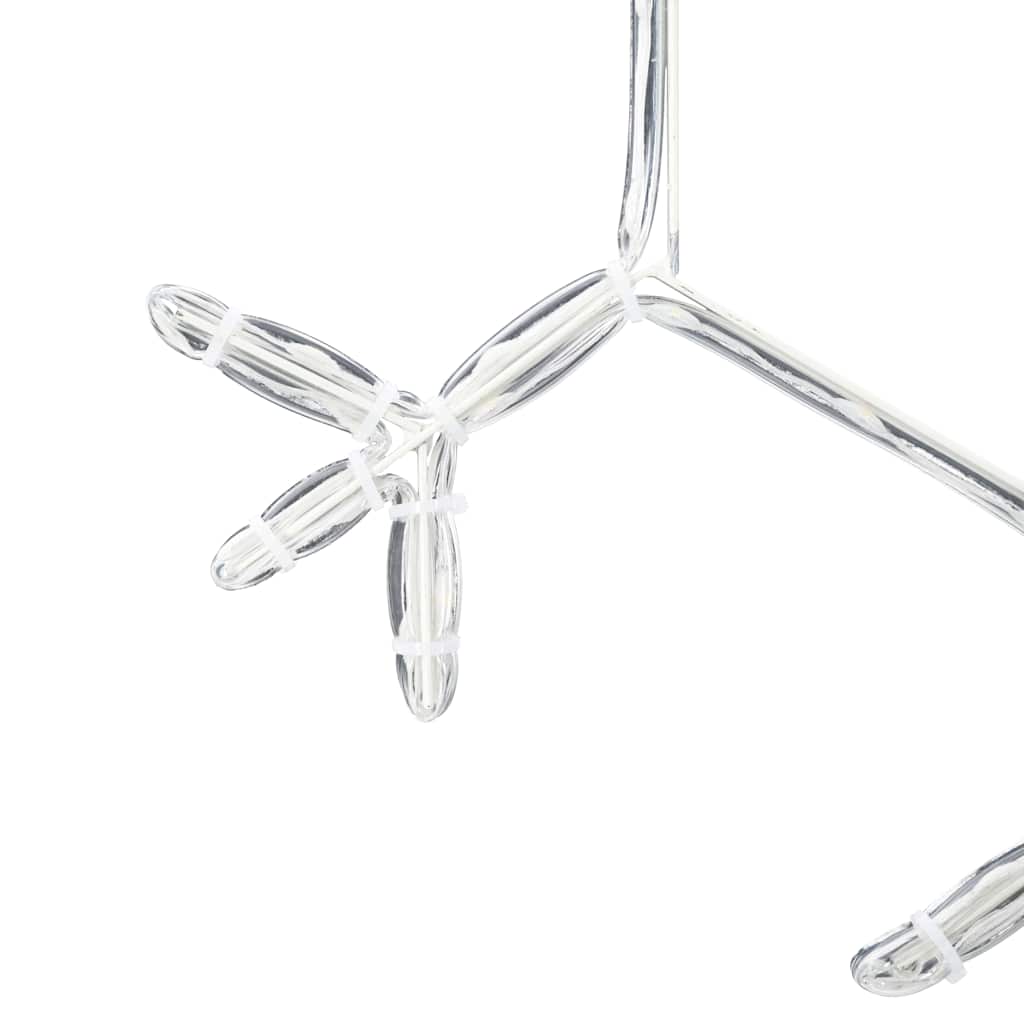 Karácsonyi Hópehely 252 LED-del Meleg fehér 44,5 x 38 cm PVC