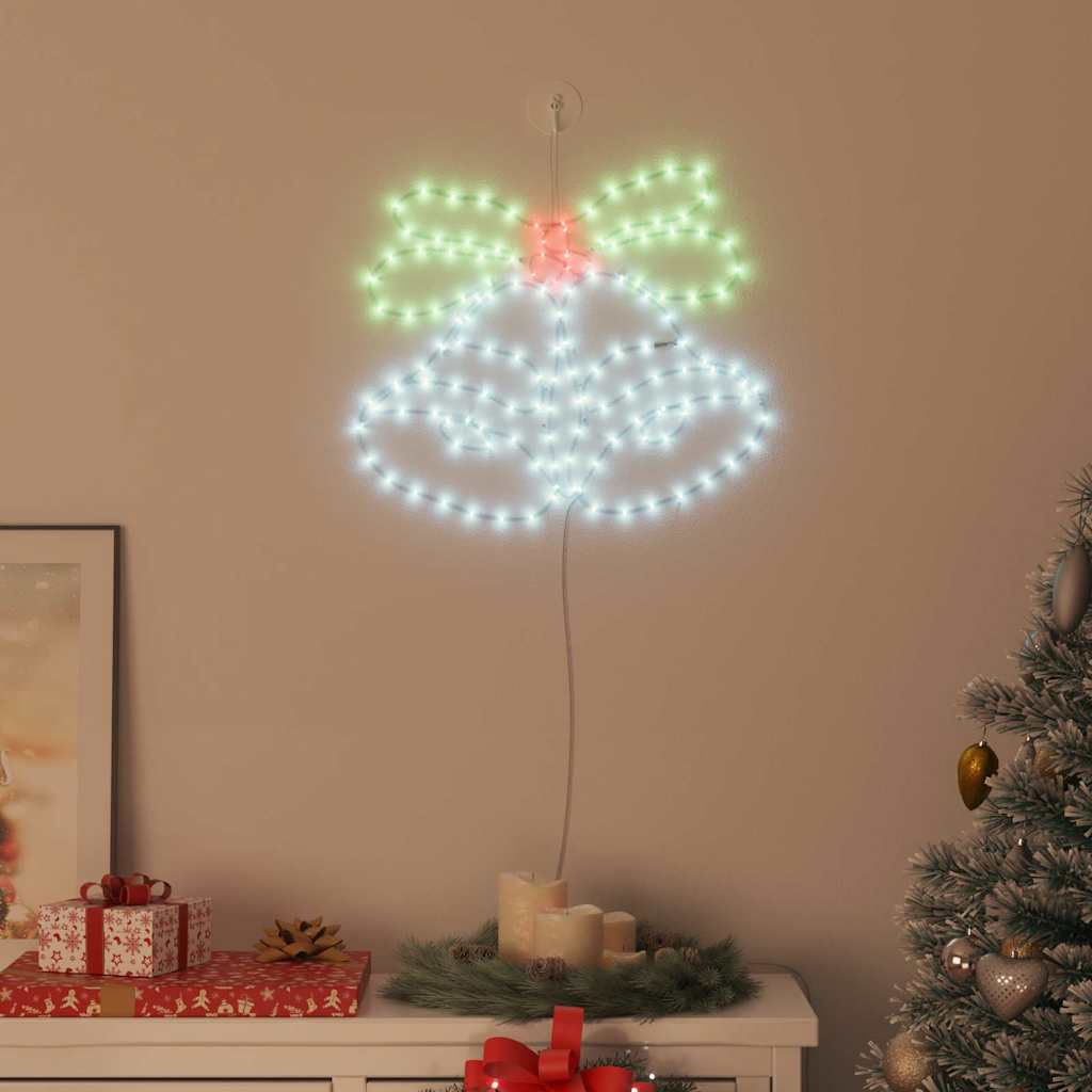 Karácsonyi Harang 144 LED-del Sokszínű 57 x 47,5 cm PVC