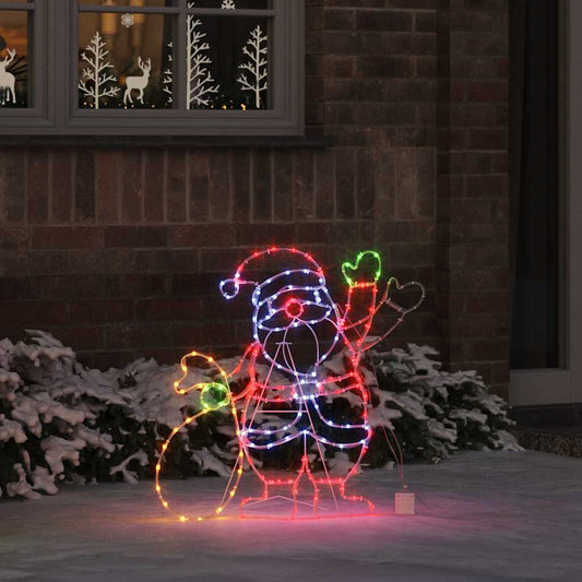 Mikulás Fény 168 LED-del Sokszínű 58.5 x 60 x 1.3 cm Vas