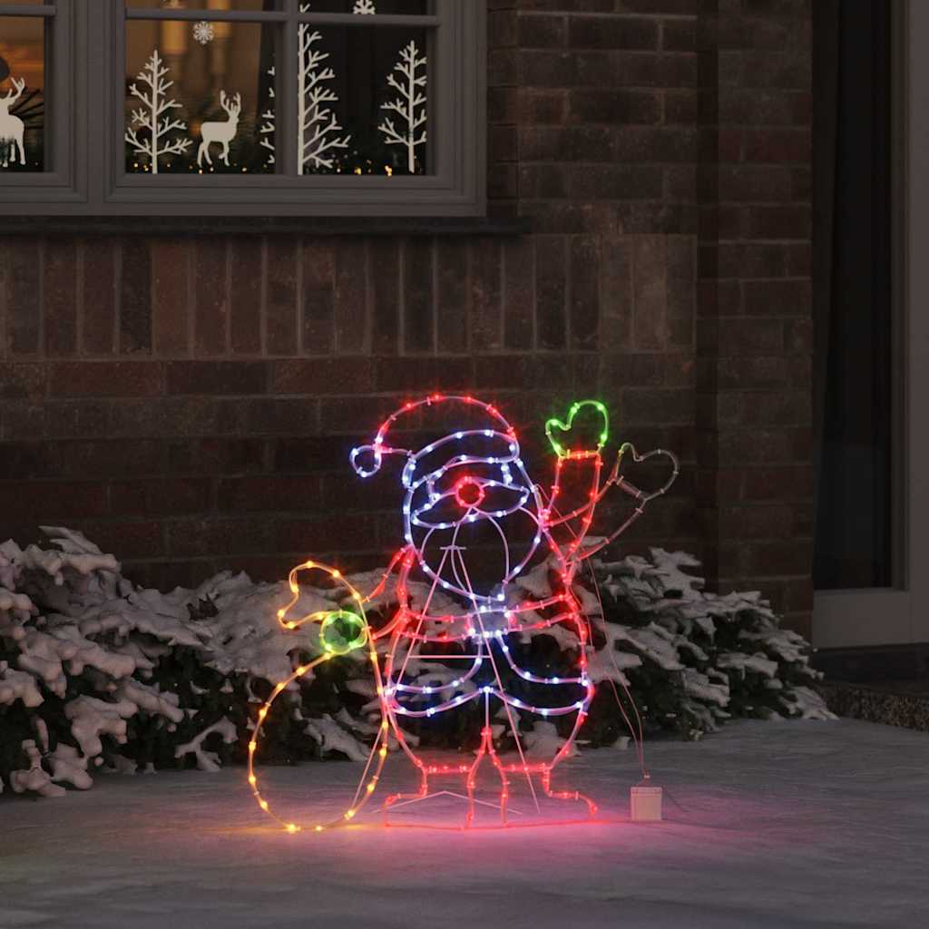 Mikulás Fény 168 LED-del Sokszínű 58.5 x 60 x 1.3 cm Vas