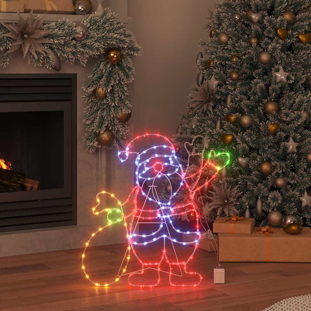 Mikulás Fény 168 LED-del Sokszínű 58.5 x 60 x 1.3 cm Vas
