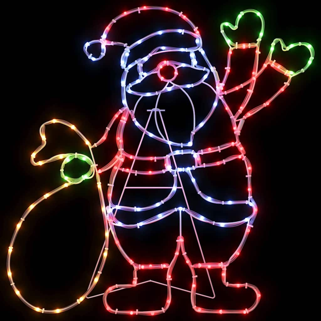Mikulás Fény 168 LED-del Sokszínű 58.5 x 60 x 1.3 cm Vas