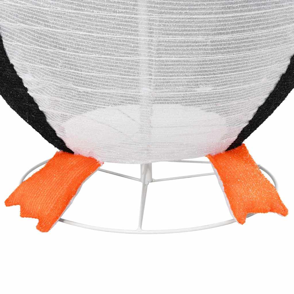 Havas pingvin figura 600 LED-del Meleg fehér 78 x 178 cm szövet