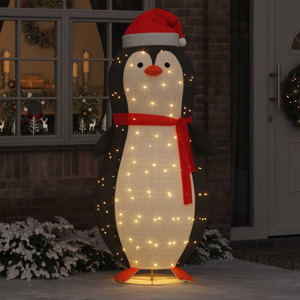 Havas pingvin figura 600 LED-del Meleg fehér 78 x 178 cm szövet
