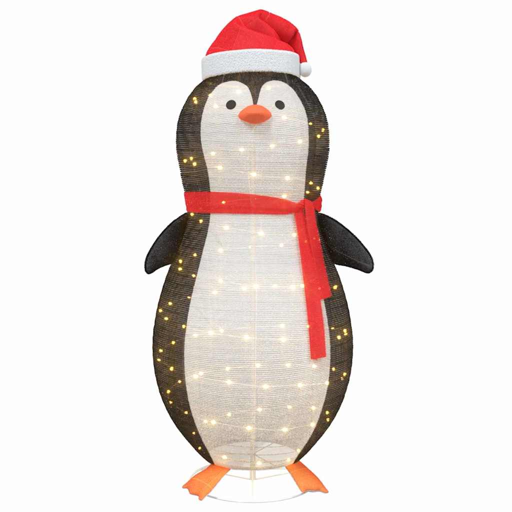 Havas pingvin figura 600 LED-del Meleg fehér 78 x 178 cm szövet