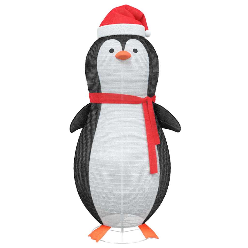Havas pingvin figura 600 LED-del Meleg fehér 78 x 178 cm szövet