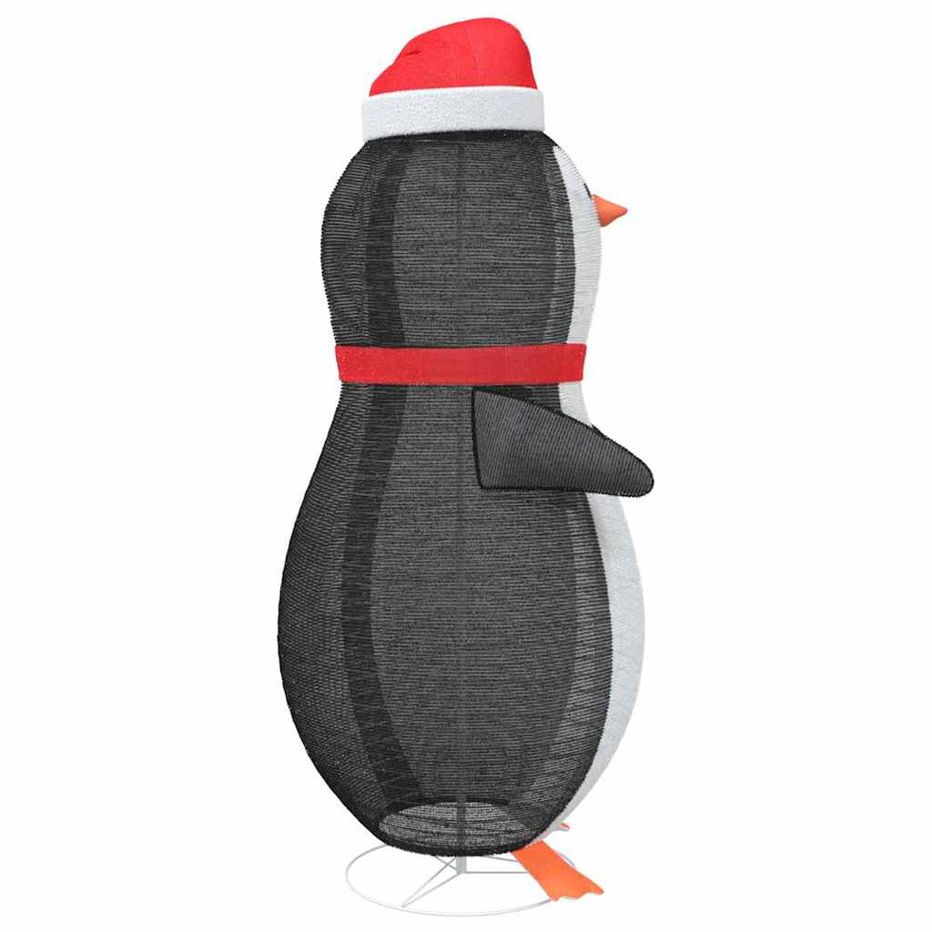 Havas pingvin figura 600 LED-del Meleg fehér 78 x 178 cm szövet