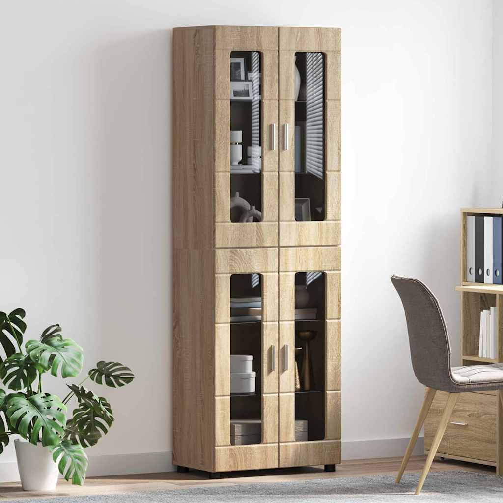 Magasfiú FLORIN 60 x 35 x 182 cm Sonoma tölgy Szerelt Fa