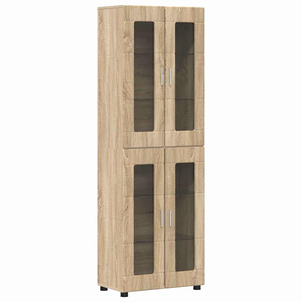 Magasfiú FLORIN 60 x 35 x 182 cm Sonoma tölgy Szerelt Fa