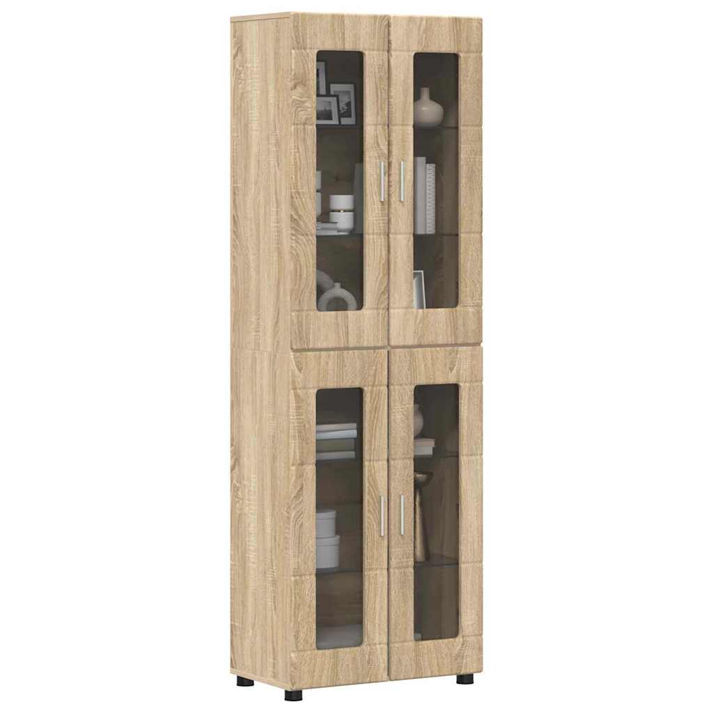 Magasfiú FLORIN 60 x 35 x 182 cm Sonoma tölgy Szerelt Fa