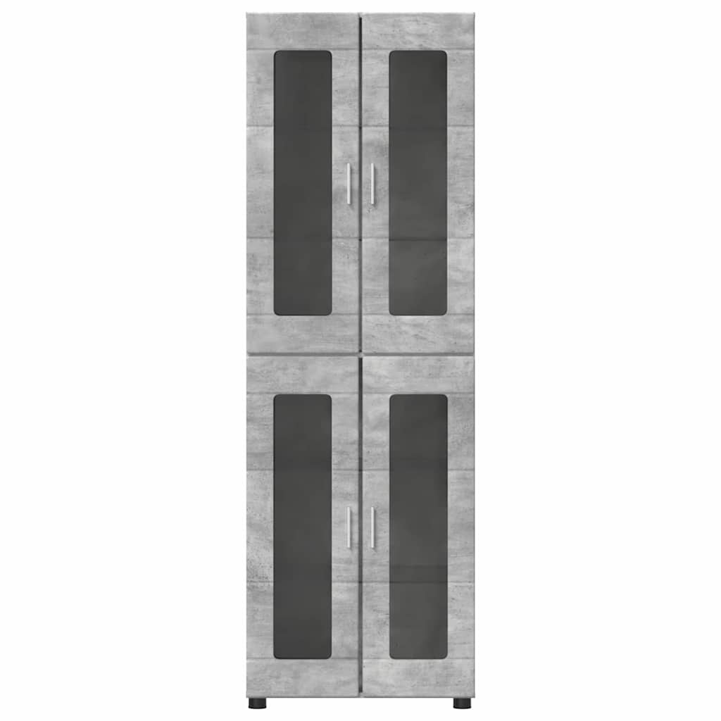 Magasfiú FLORIN 60 x 35 x 182 cm Beton Szürke Szerelt Fa