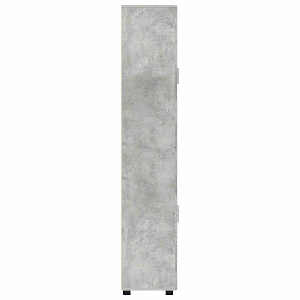 Magasfiú FLORIN 60 x 35 x 182 cm Beton Szürke Szerelt Fa