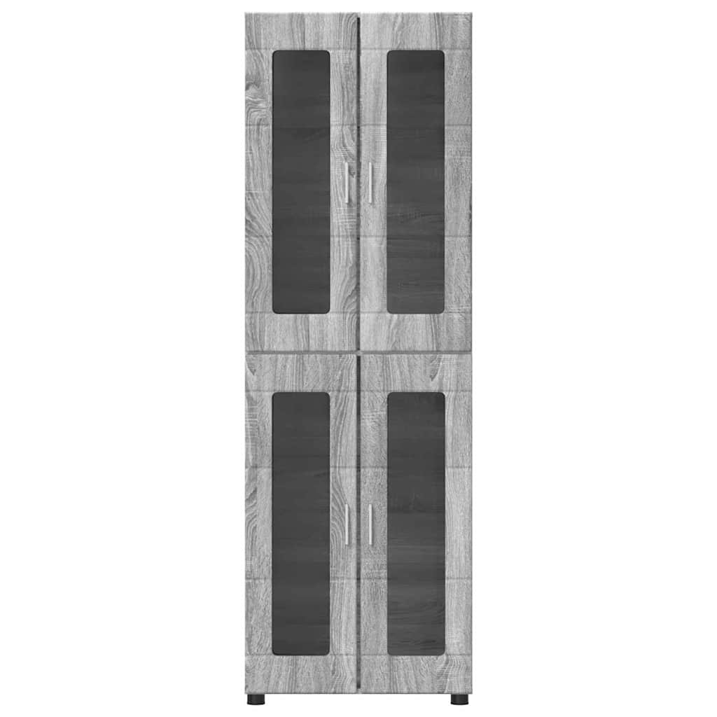 Magasfiú FLORIN 60 x 35 x 182 cm Szürke Sonoma Szerelt Fa