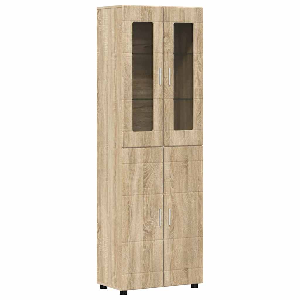 Magasfiú FLORIN 60 x 35 x 182 cm Sonoma tölgy Szerelt Fa