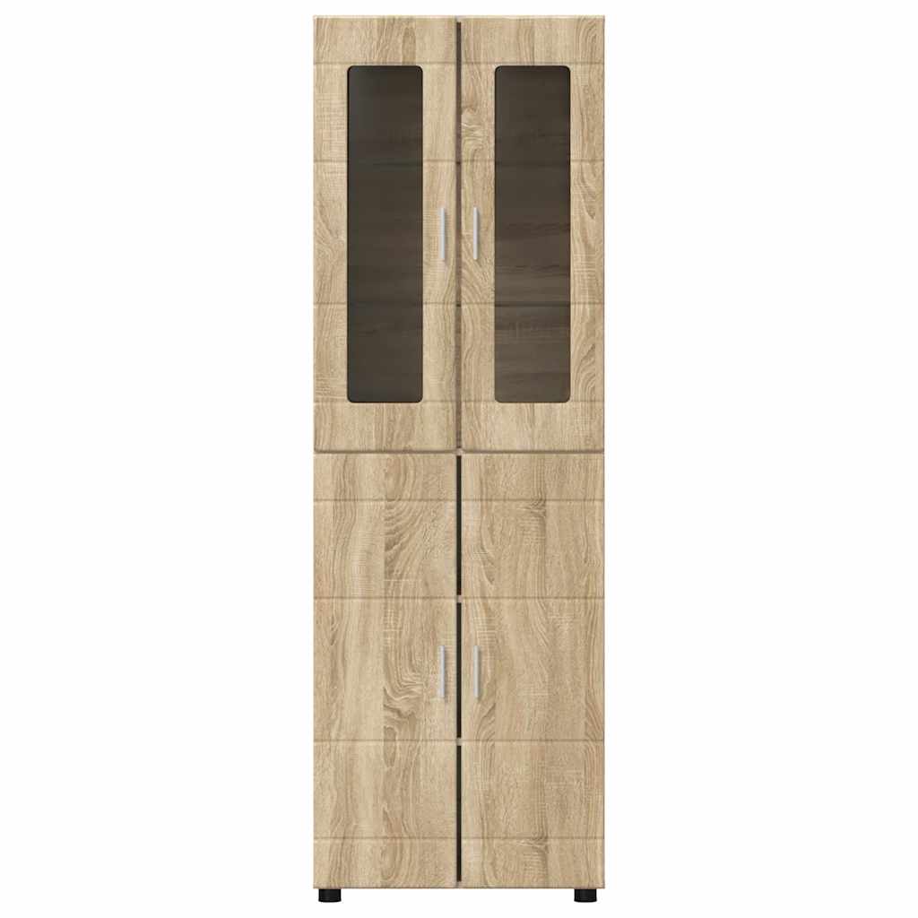 Magasfiú FLORIN 60 x 35 x 182 cm Sonoma tölgy Szerelt Fa