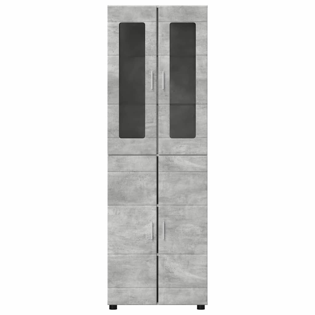 Magasfiú polcokkal FLORIN Beton Szürke 60 x 35 x 182 cm Faanyag