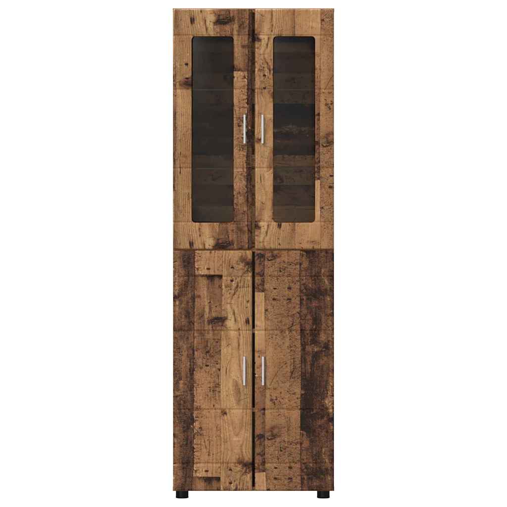 Magasfiú FLORIN 60 x 35 x 182 cm Öreg fa Szerelt Fa