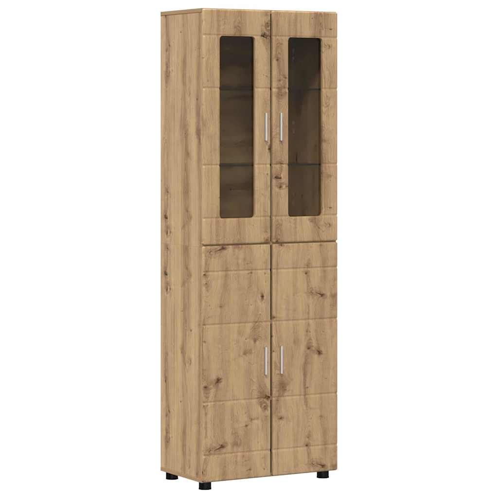 Magasfiú FLORIN 60 x 35 x 182 cm Artisan tölgy Szerelt Fa