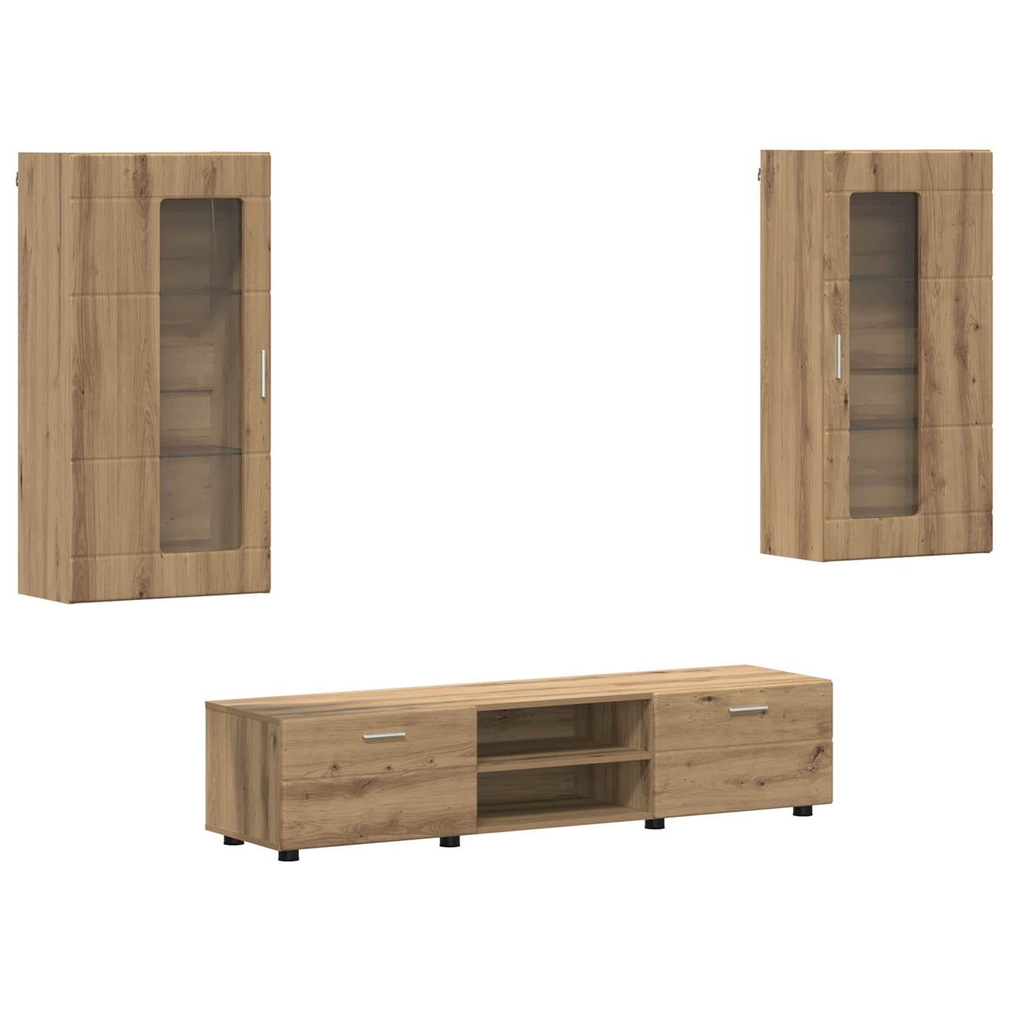 TV szekrény garnitúra FLORIN 3 pcs Artisan tölgy Faanyag