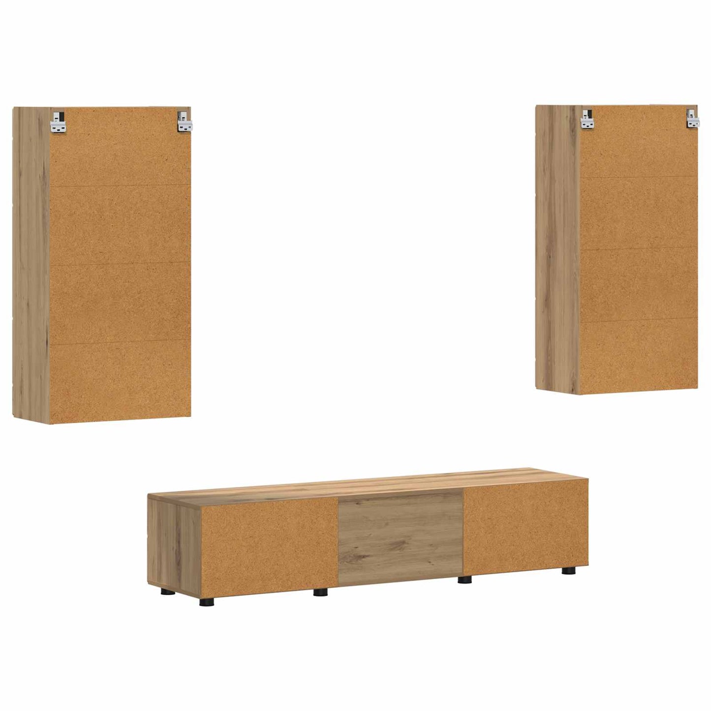 TV szekrény garnitúra FLORIN 3 pcs Artisan tölgy Faanyag