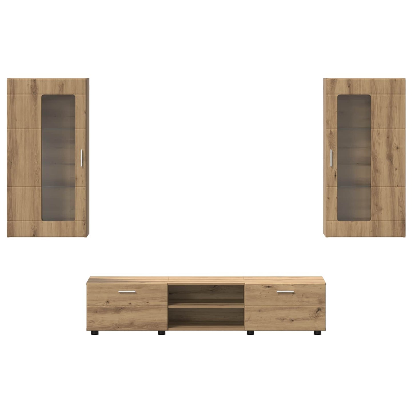 TV szekrény garnitúra FLORIN 3 pcs Artisan tölgy Faanyag