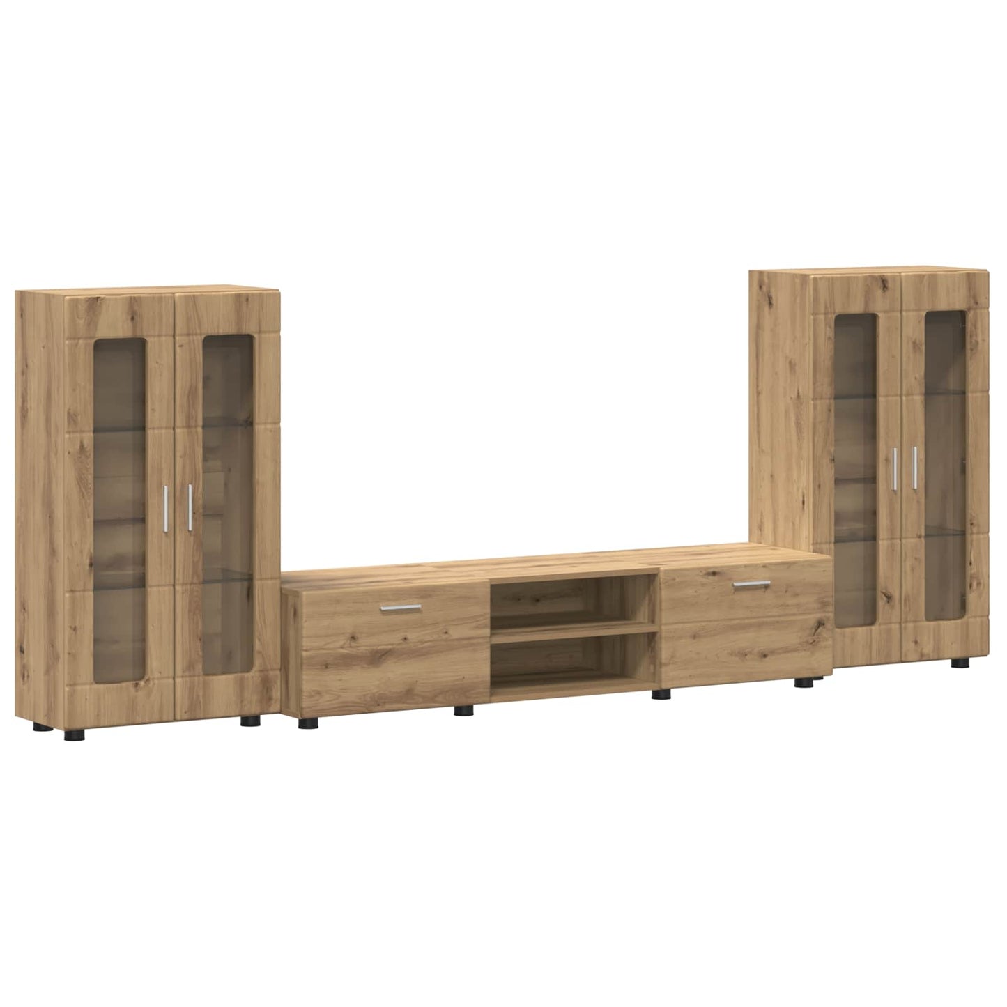 TV szekrény garnitúra FLORIN 3 pcs Artisan tölgy Szerelt Fa